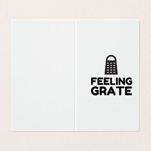 CARTE DE VISITE SENTIMENT DE FROMAGE (Extérieur déplié)