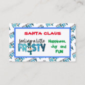 Carte De Visite Sentir Une Personnaliser Un Peu Froide (Devant)