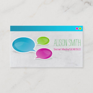 CARTE DE VISITE SEO SEO DES RÉSEAUX SOCIAUX