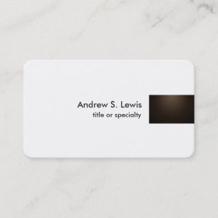 Carte De Visite Sepia Blanc Moderne Unique Simple Tendance Profess