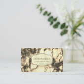 Carte De Visite Sepia Et Pierre De Marbre Brown Foncé (Debout devant)