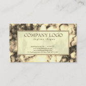 Carte De Visite Sepia Et Pierre De Marbre Brown Foncé (Dos)