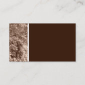 Carte De Visite Sepia Feuilles (Dos)