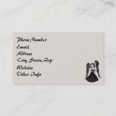 Carte De Visite Sepia Goth Girl (Dos)