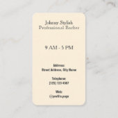 Carte De Visite Sépia professionnelle de regard d'amusement de (Dos)