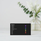 Carte De Visite Sept chakras verticaux (Debout devant)
