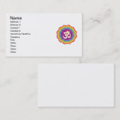 Carte De Visite Sept couleurs de Chakras (Devant / Derrière)