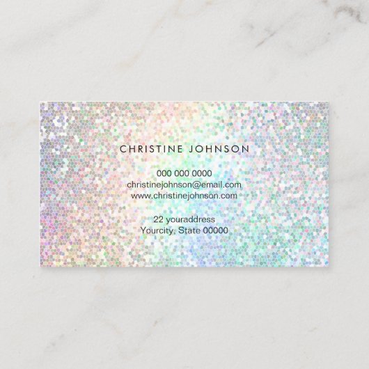 Carte De Visite Séquence arc-en-ciel FAUX (Dos)