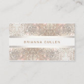 Carte De Visite Séquence d'argent moderne et élégant (Devant)