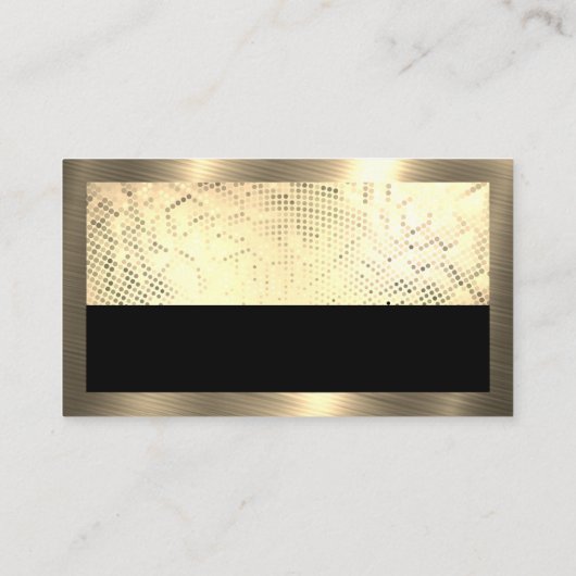 Carte De Visite Séquence d'or du toit de l'immeuble et frontière (Dos)