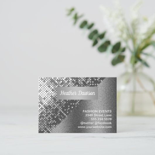 Carte De Visite Séquence et Parties scintillant (Debout devant)