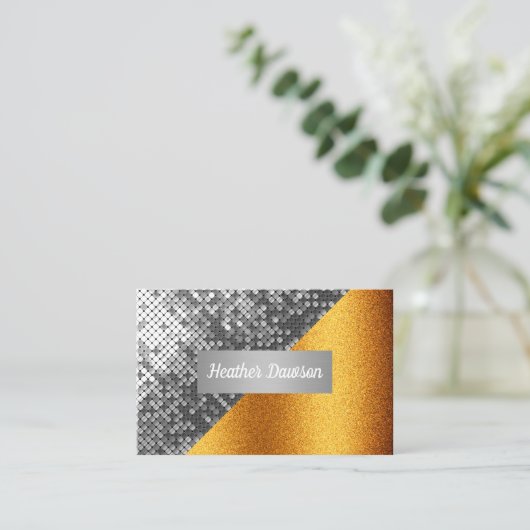 Carte De Visite Séquence et Parties scintillant (Debout devant)