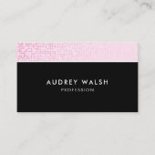 Carte De Visite Séquence rose Faux (Devant)