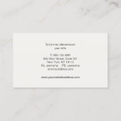 Carte De Visite Séquences étincelantes FAUX et Boutique de mode en (Dos)