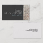 Carte De Visite Séquences FAUX de divertissement Sparkling Black 2 (Devant / Derrière)