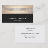 Carte De Visite Séquences modernes et bandes d'or (Devant / Derrière)