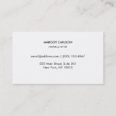 Carte De Visite Séquences modernes et bandes d'or (Dos)