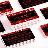 Carte De Visite Séquences rouges en gras Professionnel