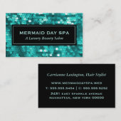 Carte De Visite Séquences turquoises (Devant / Derrière)