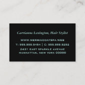 Carte De Visite Séquences turquoises (Dos)