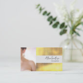 Carte De Visite Séquin d'or maquiller l'artiste (Debout devant)