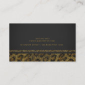 Carte De Visite Séquins étincelants léopard Glam chic moderne élég (Dos)