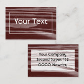 Carte de visite séquoia (Devant / Derrière)