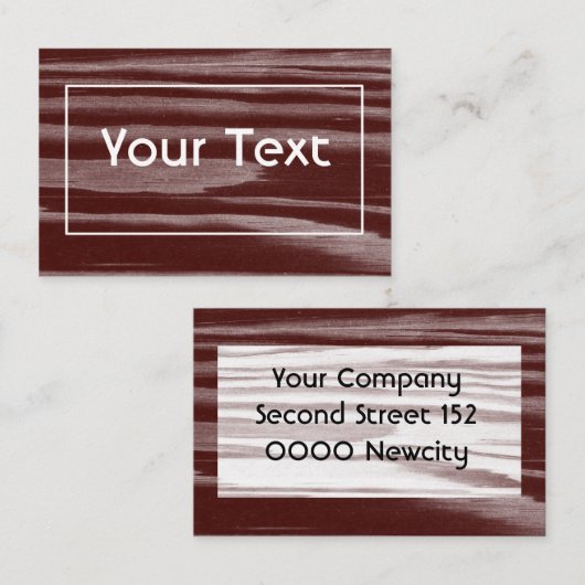 Carte de visite séquoia (Devant / Derrière)