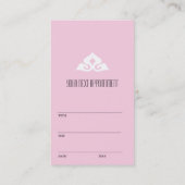 Carte de visite serein de rendez-vous de salon (Dos)