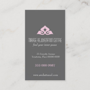 Carte de visite serein de rendez-vous de salon
