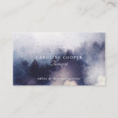 Carte De Visite Serene Therapist Mist Trees Watercolor (Devant)