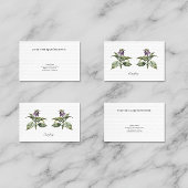 Carte De Visite Serene Watercolor Comfrey, personnalisée