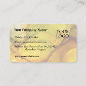 Carte De Visite Sérénité dans les formes Abstraites vertes (Dos)