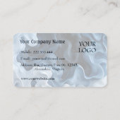 Carte De Visite Sérénité en bleu Formes Abstraites de flux Busines (Dos)
