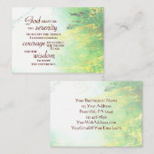 Carte De Visite Serenity Prayer (Devant / Derrière)