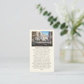 Carte De Visite Serenity Prayer of Paris Red Violet Yellow Blue (Debout devant)