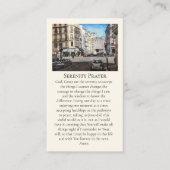 Carte De Visite Serenity Prayer of Paris Red Violet Yellow Blue (Devant)