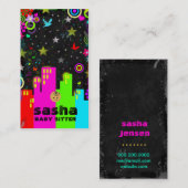 Carte De Visite Série de l'adolescence de la CHROMATOGRAPHIE (Devant / Derrière)