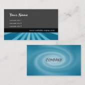 Carte De Visite Série de lueur - bleu (Devant / Derrière)