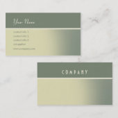 Carte De Visite Série de pointe - image tramée grise (Devant / Derrière)