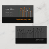 Carte De Visite Série de Silicon Valley - noir et orange (Devant / Derrière)