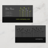 Carte De Visite Série de Silicon Valley - noir et vert (Devant / Derrière)