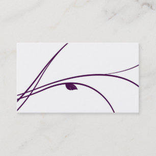 Carte De Visite Série florale - 02 - violette