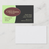 Carte De Visite Série posée 1 d'ovales (Devant / Derrière)