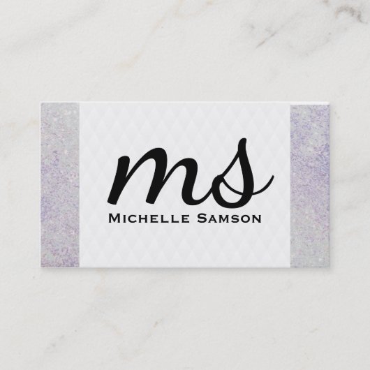 Carte De Visite Serif | Monogramme (Devant)