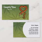 Carte De Visite Serpent de dessin animé (Devant / Derrière)
