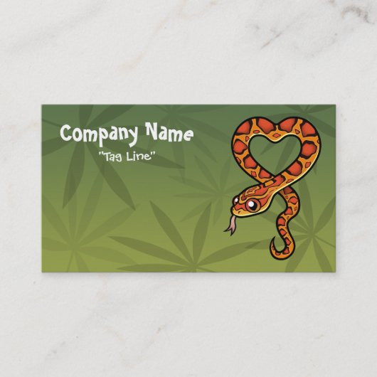 Carte De Visite Serpent de dessin animé (Devant)