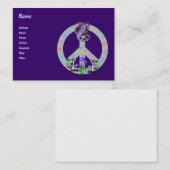 Carte De Visite Serpent de symbole de paix (Devant / Derrière)