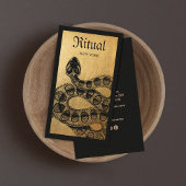 Carte de visite serpent d'or