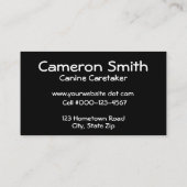 Carte De Visite Serpentine Purple Leash & Heart Chain (Dos)